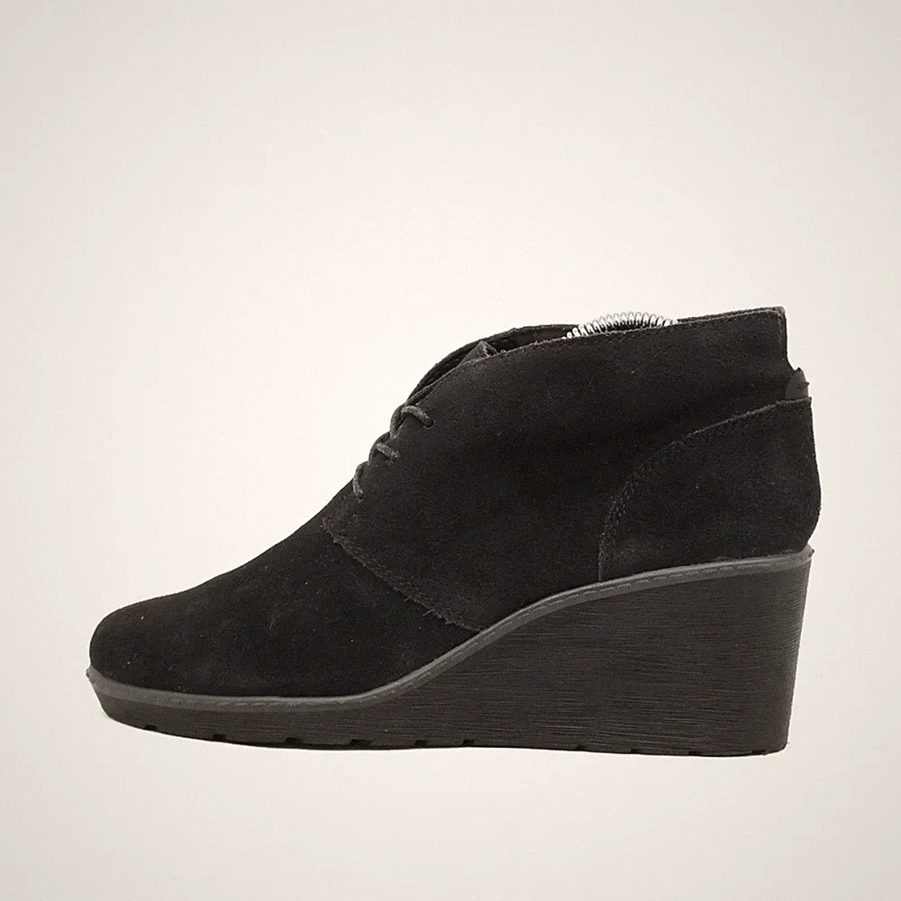 Clarks Damen 61045 164 Keilabsatzschuhe Schwarz Hochwertig Stiefeletten EU 38