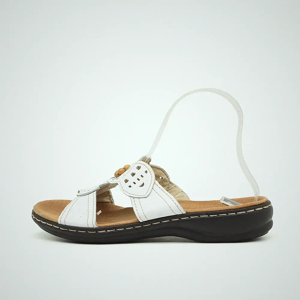 Clarks Damen EU 37,5 Weiß Gepolsterte Sohle Bequem Komfort