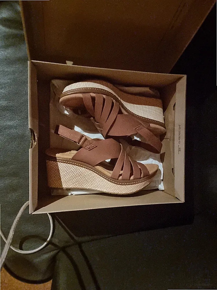 Clarks schöne Sandalen Plateau Gr. 39,5 (UK 6 D) Echtleder