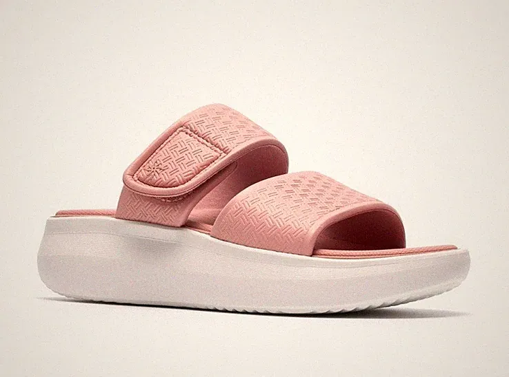 Clarks Solevana Star2 Damen Dusty Pink Man Made Sliders Sandalen UK Größe 8 D EU 42
