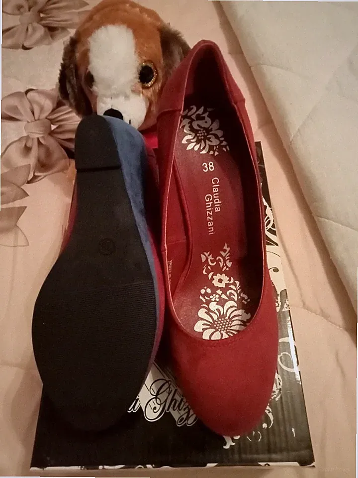 Claudia Ghizzani Keilpumps, hoher Absatz, EU 38 original Karton mit Etikett