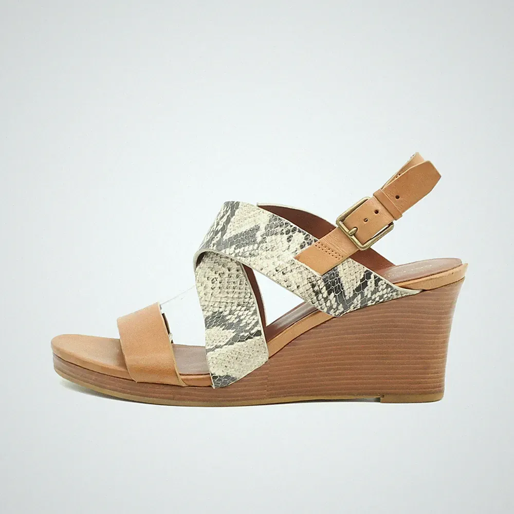 Cole Haan Damen Sandalen EU 40 A16-BT W01191 Braun/Beige Schnalle