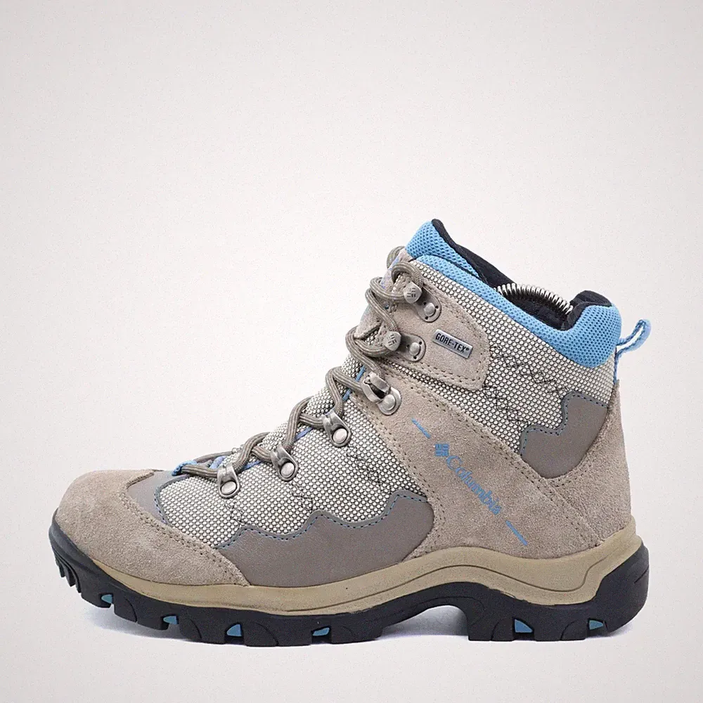 Columbia Damen Chamonix YL3012-221 Stiefel Grau Blau Outdoor Wanderschuhe EU 38