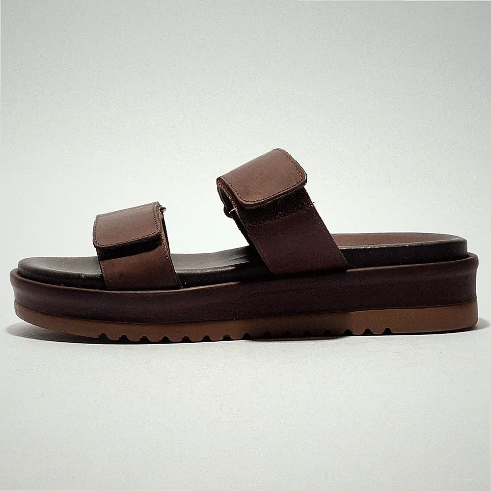 Cotswold Leder Damen Northleach Keilabsatz Designer Sommerschuhe