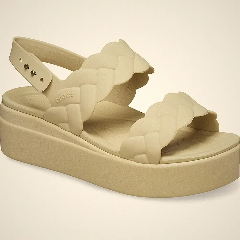Crocs Brooklyn Woven Thermoplastic Damen Chai Sandalen