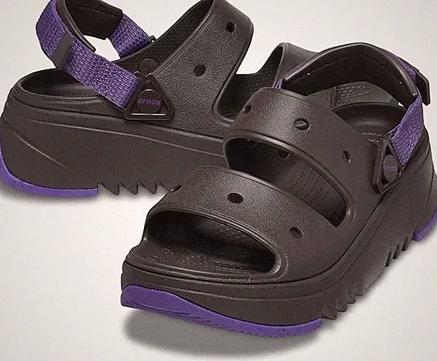 Crocs Classic Hiker Xscape Plateau-Sandalen – klobige Sohle – UK-Größe 11