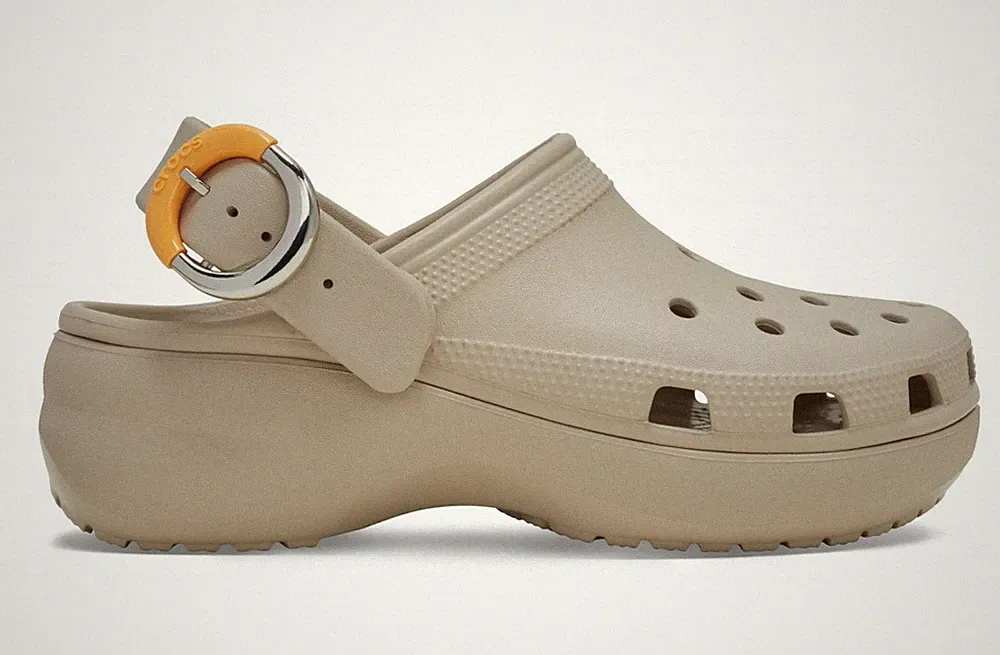 Crocs Classic Platform Dipped Buckle Clog W Schuhe Sandalen Damen Keilabsatz Clogs