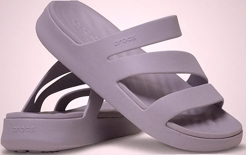 Crocs Getaway Plateau-Riemchensandalen UK Größe 6 Mauve Mist (lila)
