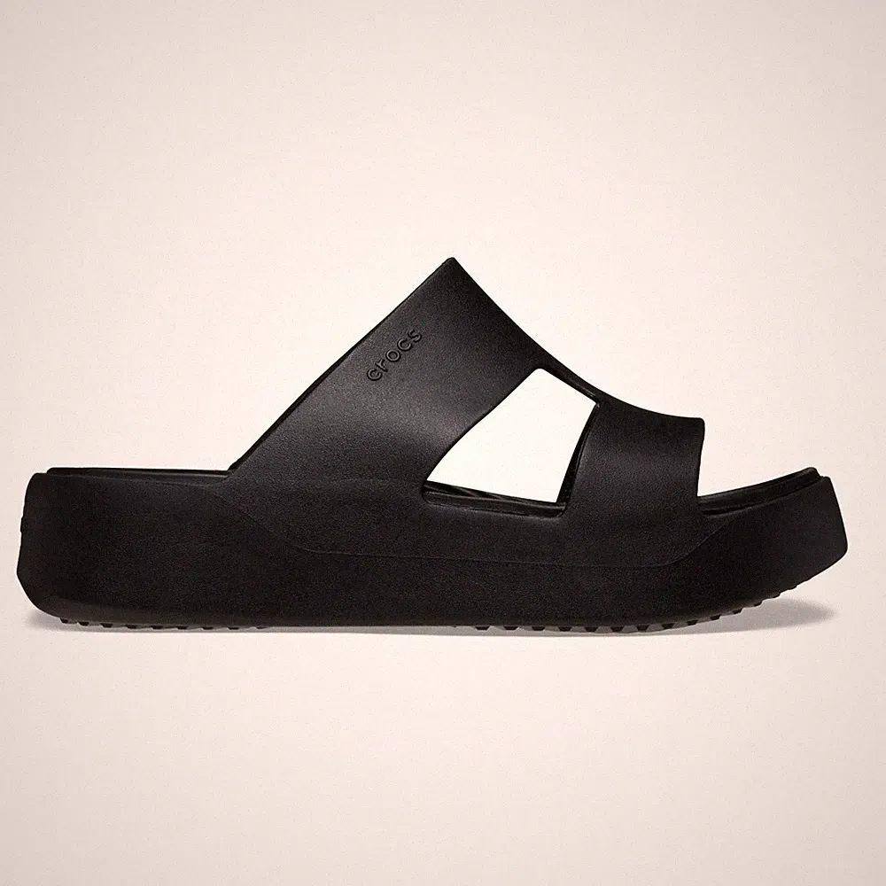Crocs Getaway Platform H-Strap Sandalen Hausschuhe Damen Wedges Platform
