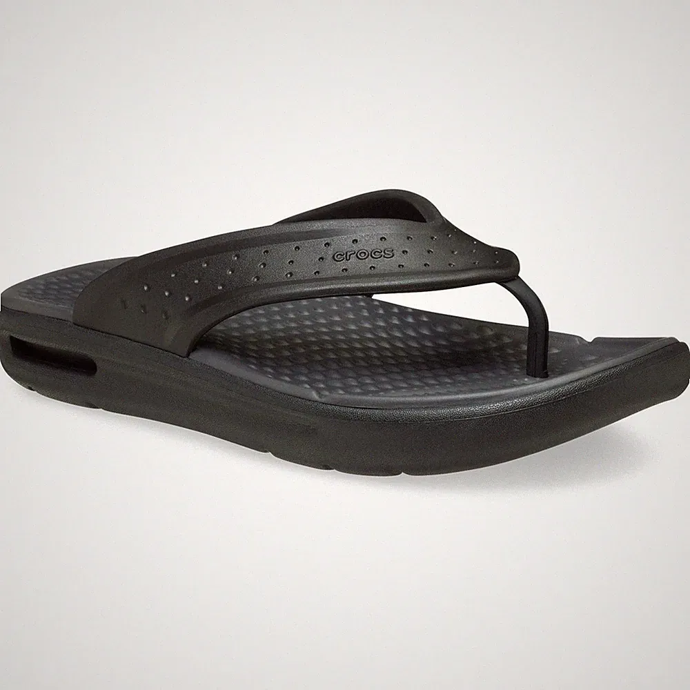 Crocs InMotion Flip Herrensandalen In Schwarz