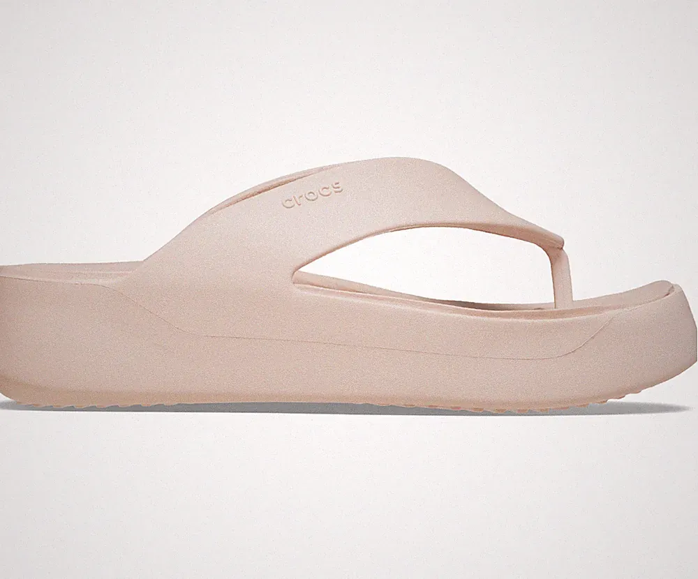 Crocs Unisex Getaway Plateau Flip Flop - Pale Quartz