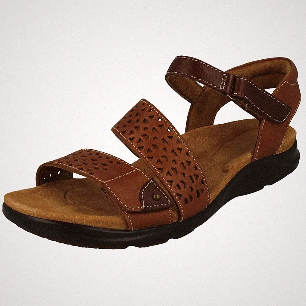 Damen Clarks Kitly Way Cut Out Detaillierte Riemchen Keilabsatz Sandalen