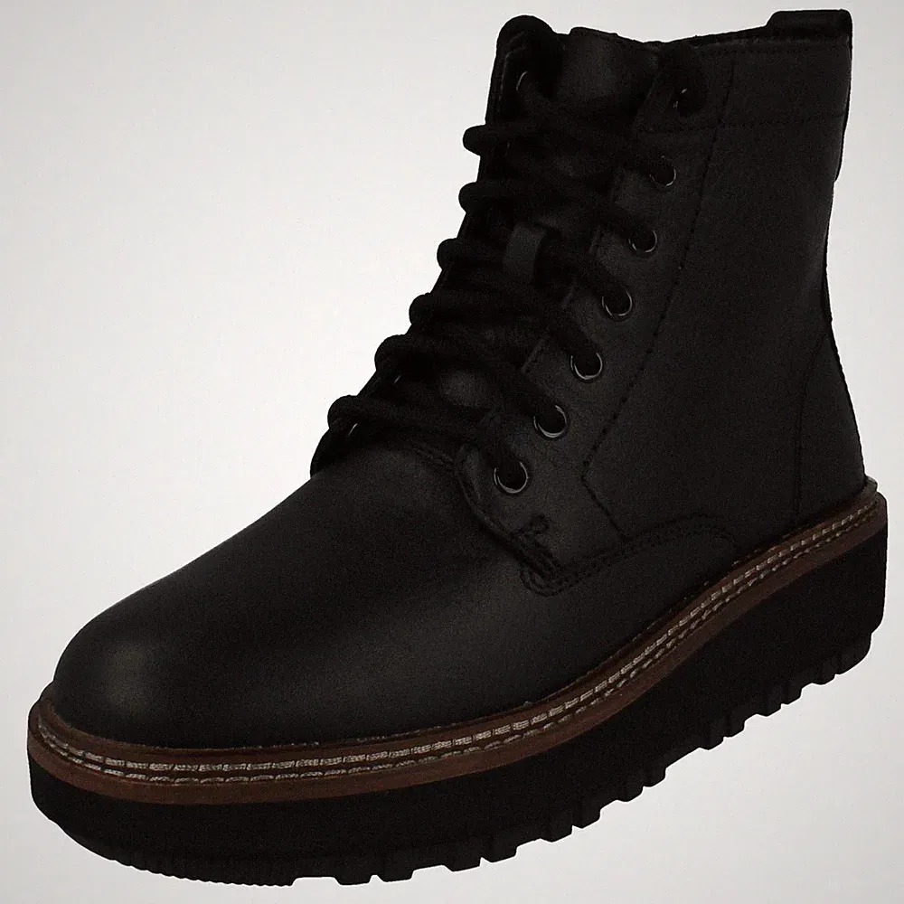 Damen Clarks' Orianna W Spitze 'Freizeit & Grob Leder Stiefel - D Passform