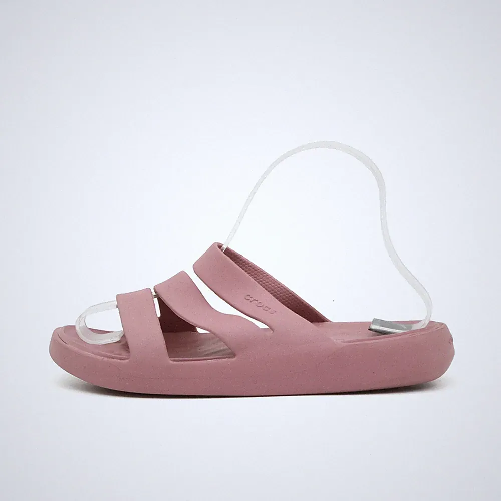 Damen Crocs Sandalen EU 37-38 Brooklyn Rosa Synthetik Leicht