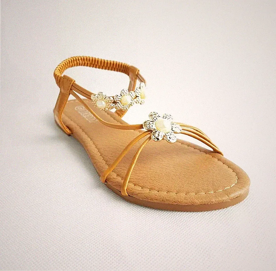 DAMEN DAMEN FLACH NIEDRIG KEILABSATZ PLATEAUABSATZ STRASSAPPLIKATION SOMMER SANDALEN SCHUHE GRÖSSE 6