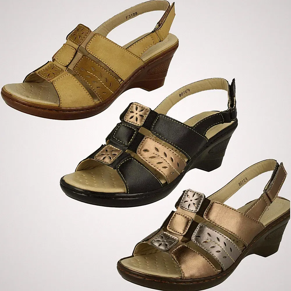 Damen Eaze Casual Slingback "Absatz Sandalen"