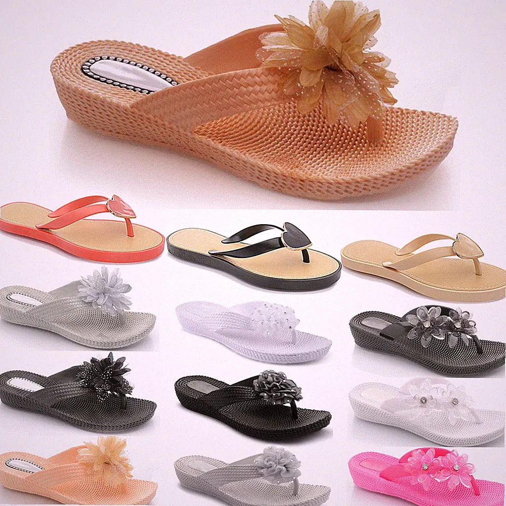 DAMEN FILP FLOPS DIAMANT BLUME ZEHENPFOSTEN WEICHE GELEE STRANDSANDALEN SCHUHE
