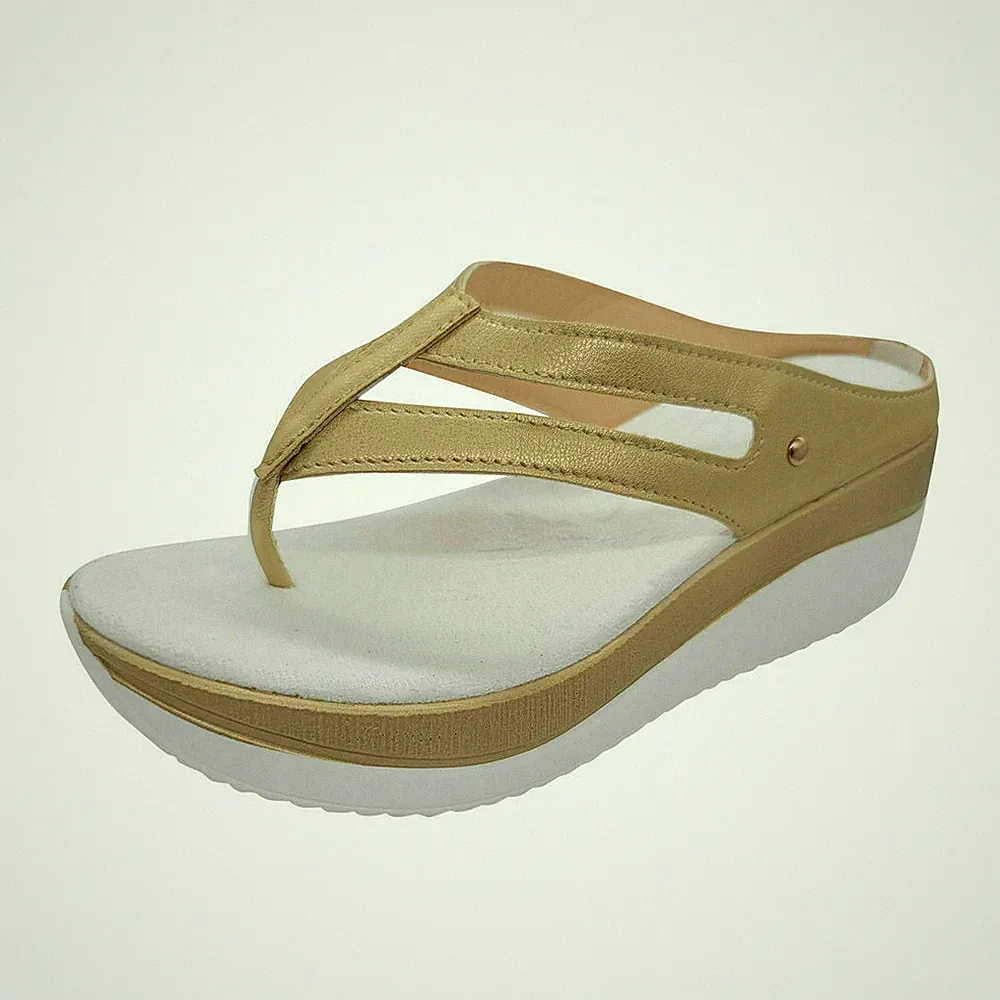 Damen Flip Flops Sandalen Pumps Pantoletten Hausschuhe Keilabsatz Plateau Sommer