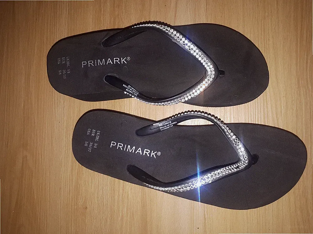 Damen Flip Flops Zehentrenner schwart Gr.36/37
