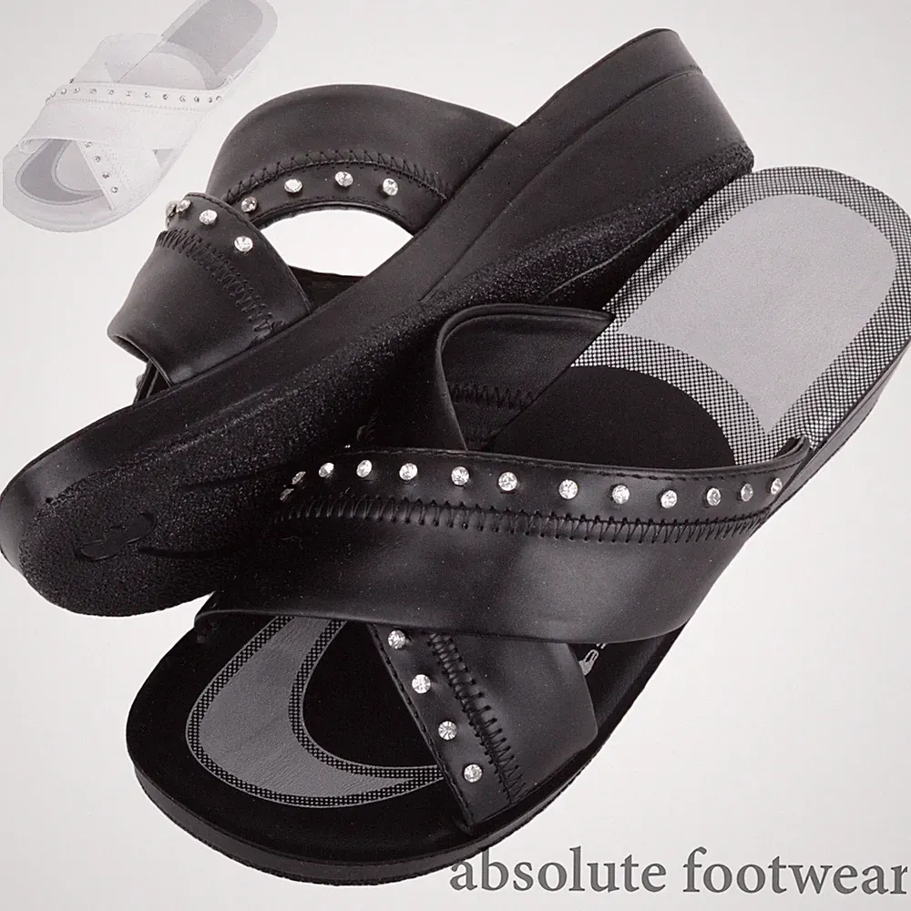 Damen Frauen leichte Cross Over Riemchen Sommer Urlaub Keilabsatz Pantoletten Sandalen