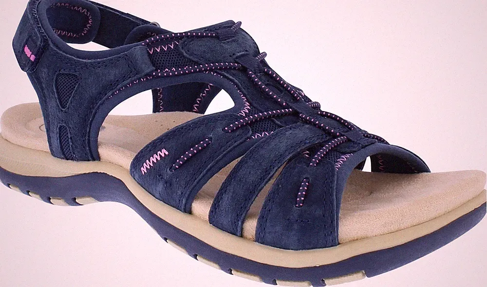 Damen Free Spirit Sandalen Sommer Komfort Touch Verschluss Riemen Wanderschuhe