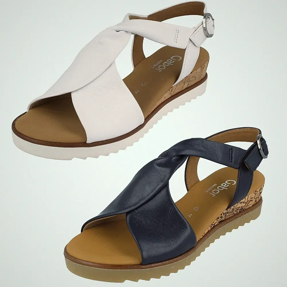 Damen Gabor Offene Zehen Keilabsatz Sandalen Mit Schnalle Verschluss " 62.1908cm