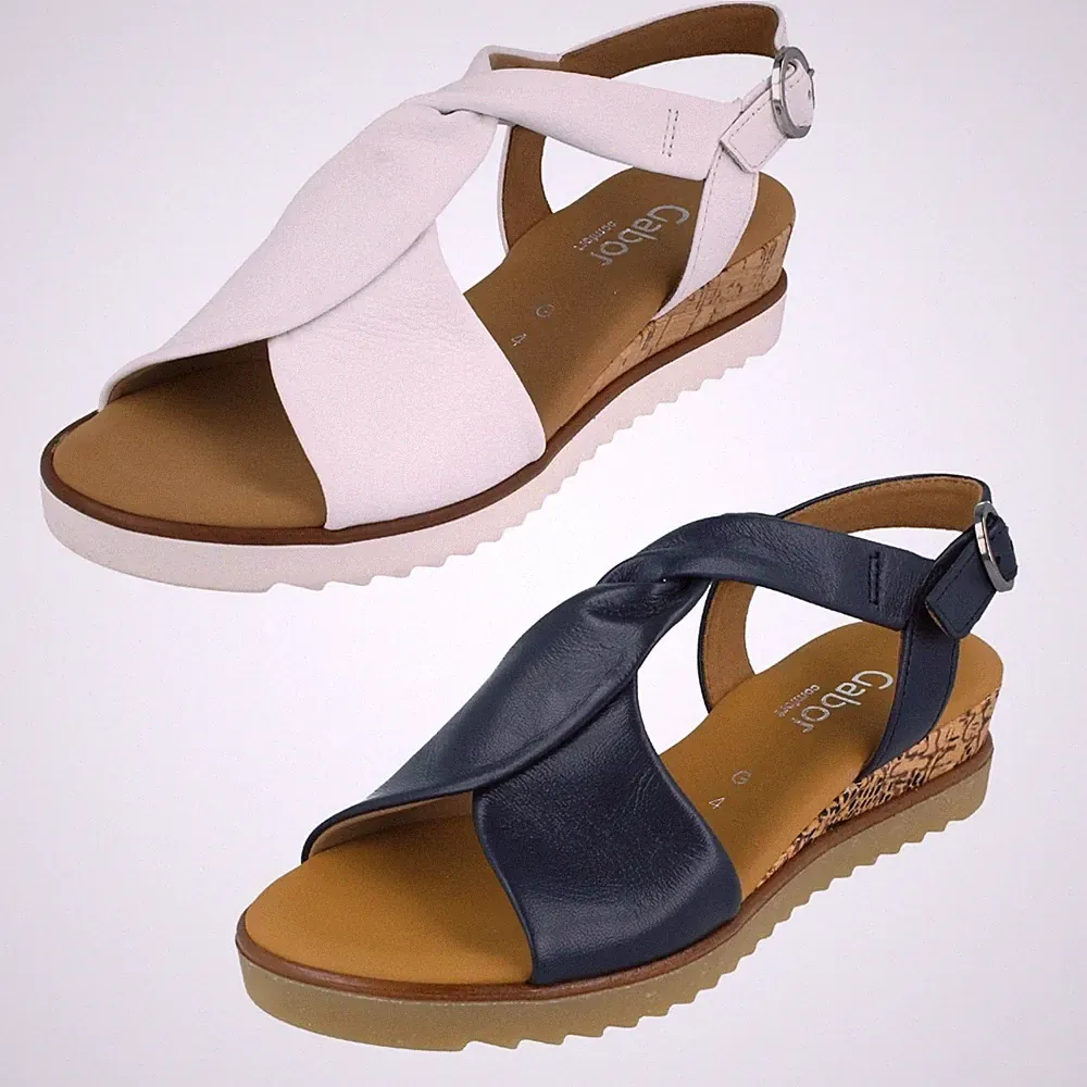 Damen Gabor Offene Zehen Keilabsatz Sandalen Mit Schnalle Verschluss' 62.229m