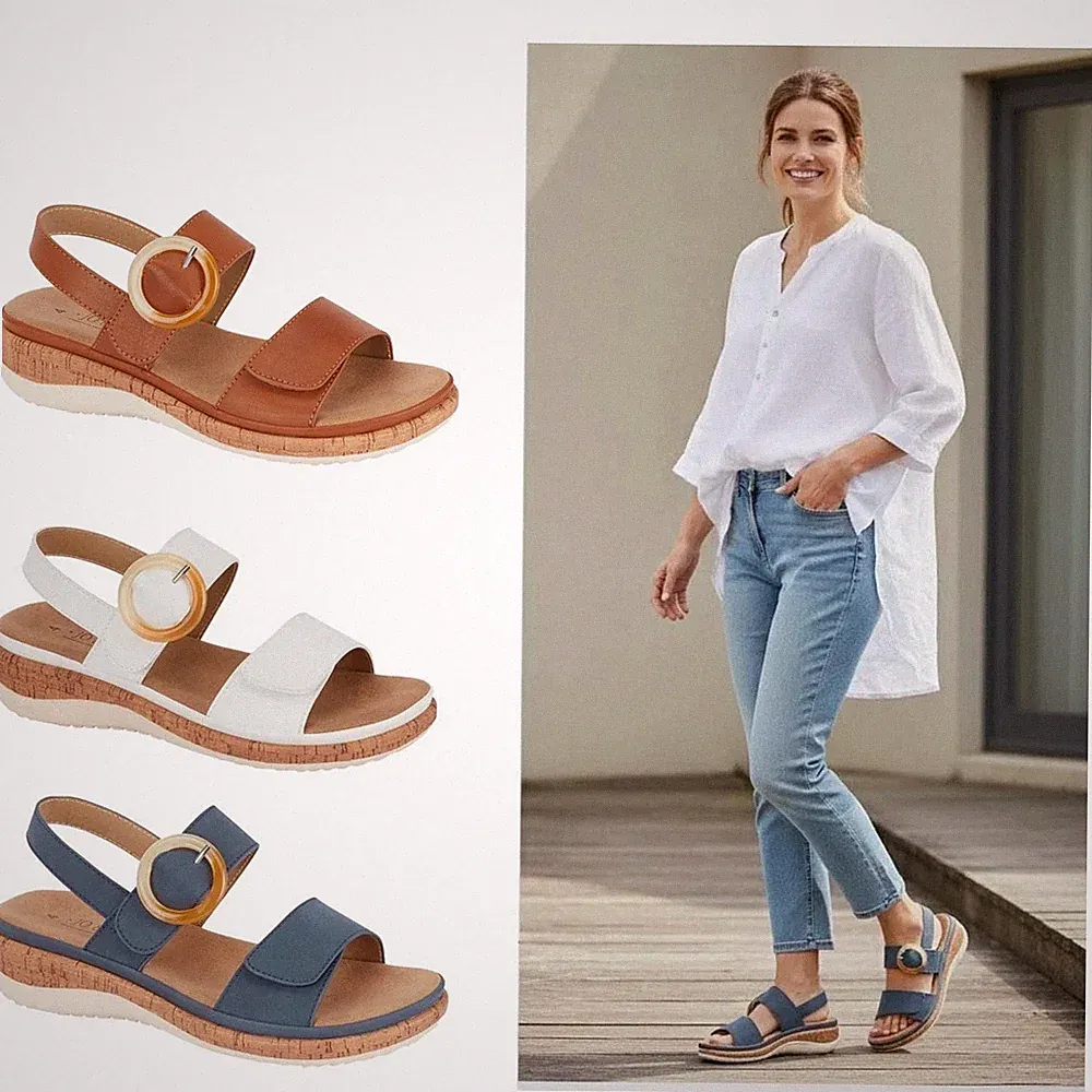 DAMEN GLADIATOR SANDALEN DAMEN SCHNALLE NIEDRIGER KEILABSATZ FLACHE FORM RIEMCHEN SOMMERSCHUHE