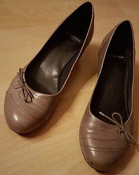 Damen-Halbschuhe mit Keilabsatz (Vagabund) Größe 39 schlammgrau Vagabund