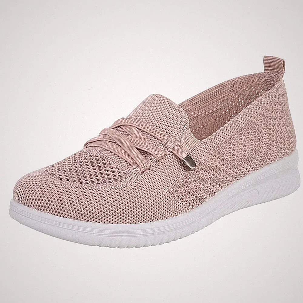 Damen Halbschuhe mit perforiertem Look Ital-Design 5931 in Altrosa