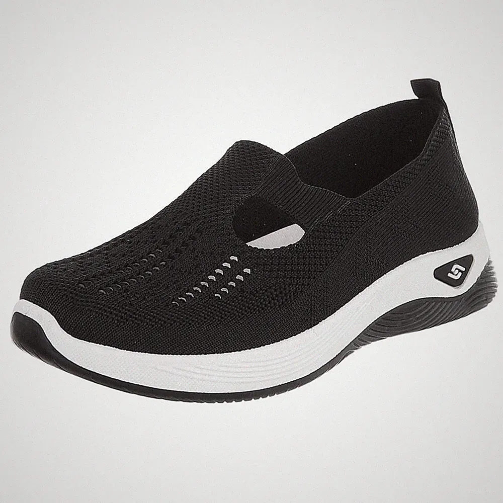 Damen Halbschuhe mit perforiertem Look Ital-Design 8331 in Schwarz