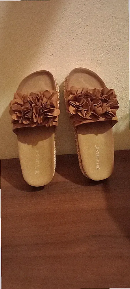 DAMEN HAUSSCHUHE SANDALEN Sommerband
