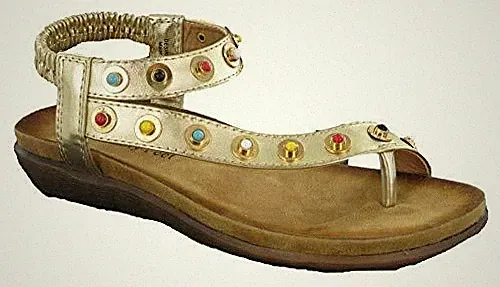 Damen Heavenly Feet Sandalen Sommer Mode gepolstert Edelstein Zehensteg Flip Flops
