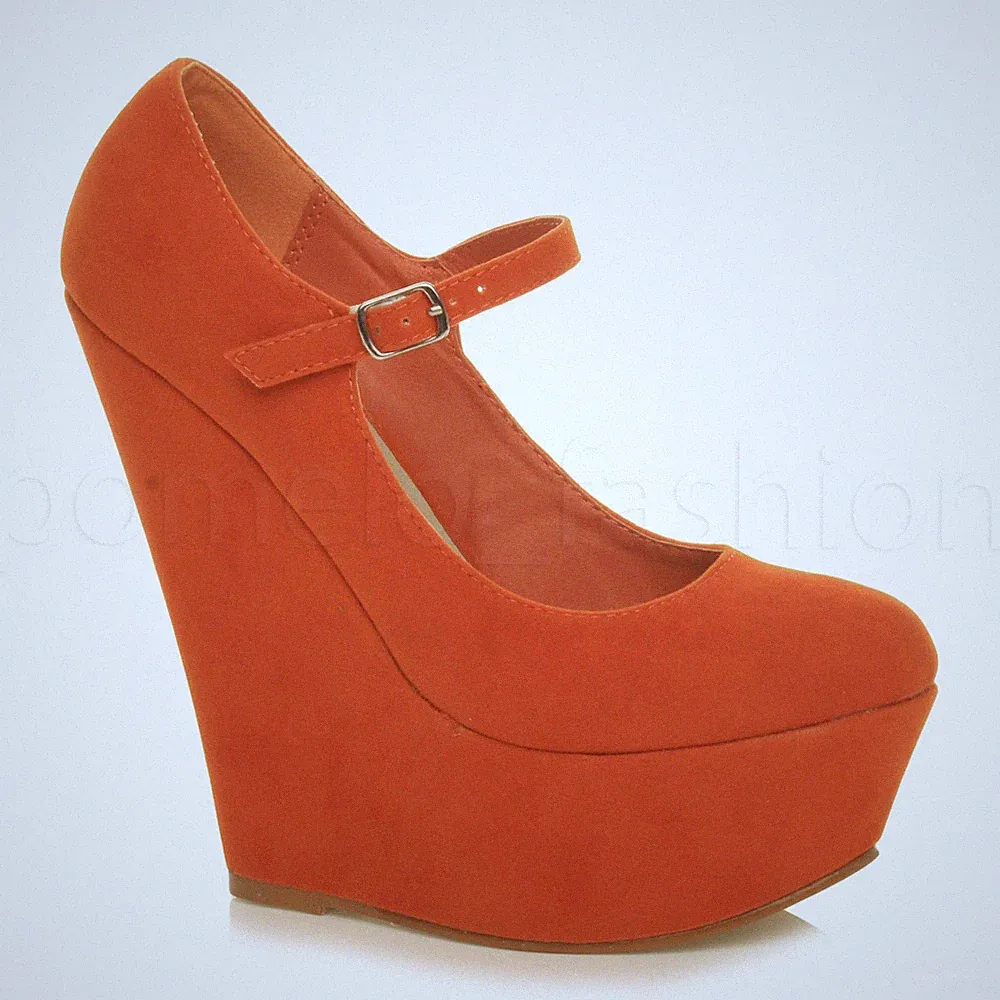 DAMEN HOHE KEILABSATZ PEEPTOE PLATEAUSANDALEN KNÖCHELRIEMEN GRÖSSE