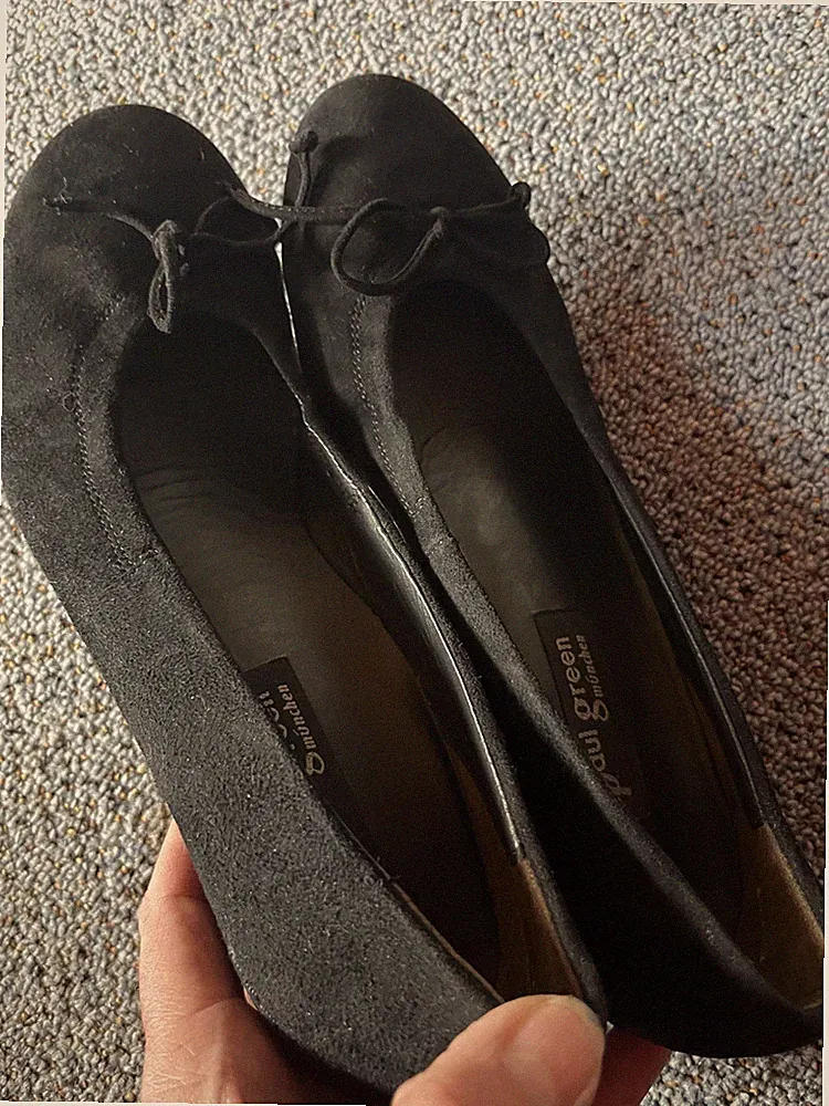 Damen Keil Slipper Keil Pumps Schlupfschuhe Ballerina Dirndl Trac PAUL GREEN 38