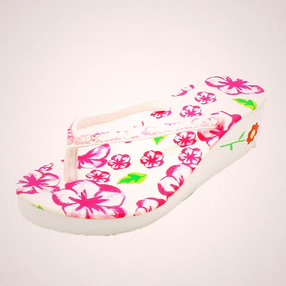 DAMEN KEILABSATZ FLIP FLOPS SANDALEN PAILLETTEN STRAND SCHUHE RIEMCHEN