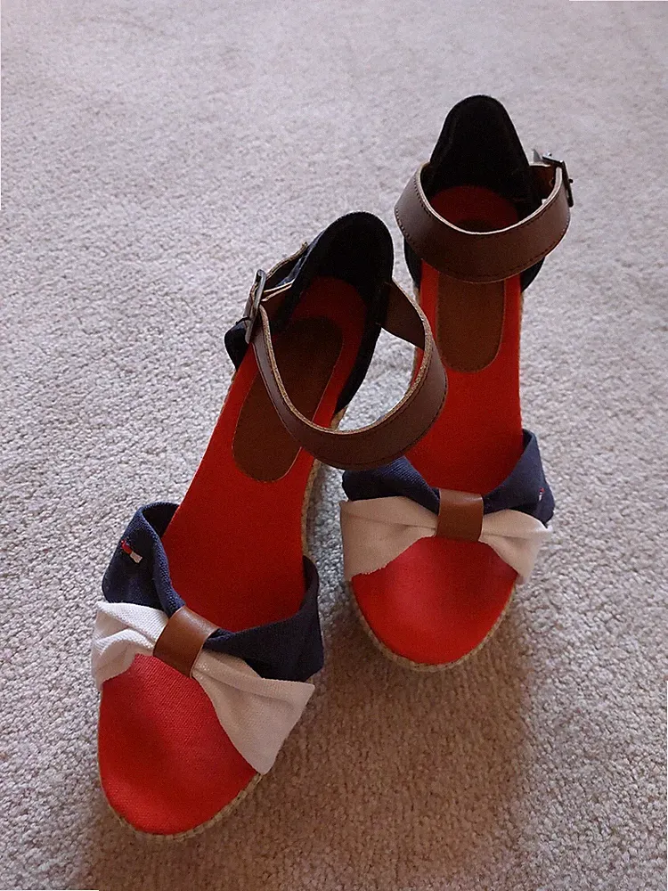 Damen Keilabsatz Sandalen Gr.39