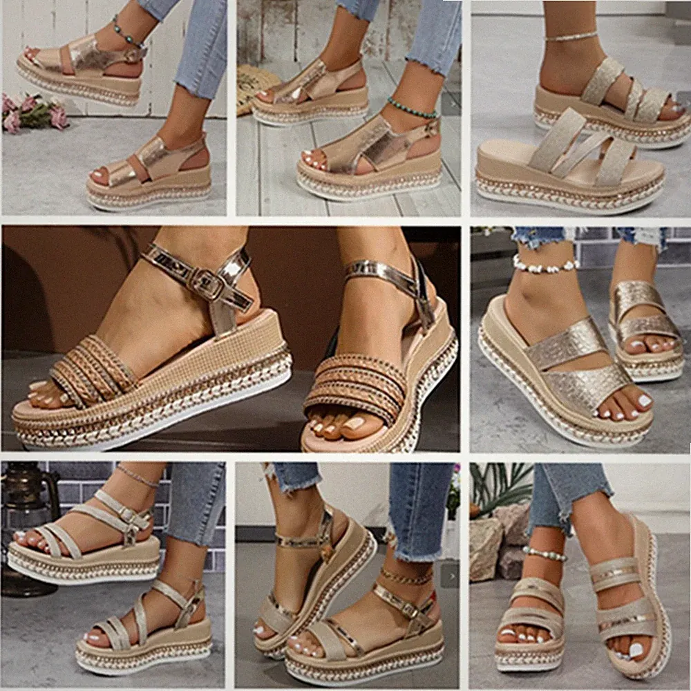 Riemchensandalen Plattform
