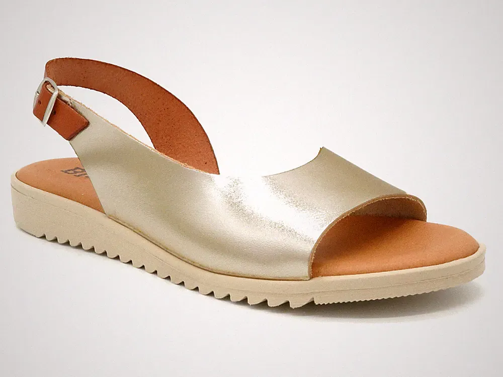 Damen Keilsandalen Leder Sandalen mit Keilabsatz gepolsterte Echtleder Decksohle