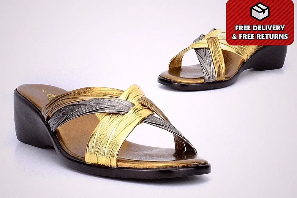 Damen Keilsandaletten Keilabsatz Sandalen Damensandalen Mädchen Damen Sandalen Gold