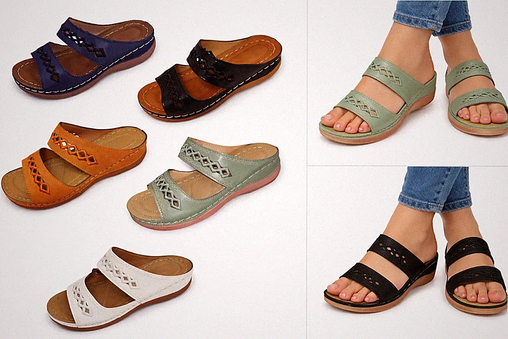 Damen leichte Pantoletten Sandalen Freizeit verschiedene Modelle 36 - 41