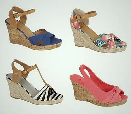 Damen Mädchen Brasilien Keilabsatz Plateau Hessisch Strand Freizeit Formell Sandalen UK 4-6,5