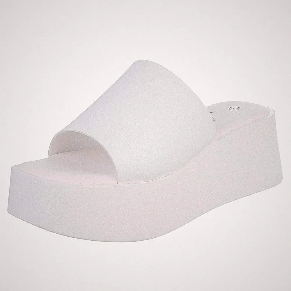 Damen Mules mit Offener Ferse Ital-Design 0245 in Weiß