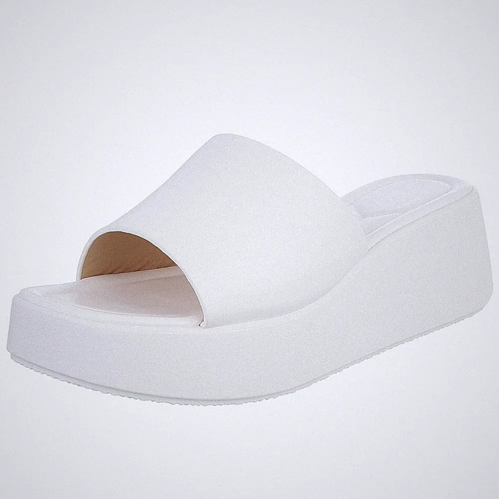 Damen Mules mit Offener Ferse Ital-Design 0285 in Weiß