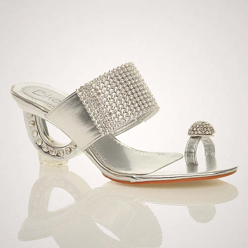 DAMEN PARTY ABEND STRASS PANTOLETTEN FLIP FLOPS ZEHENRING SANDALEN GRÖSSE 3 36