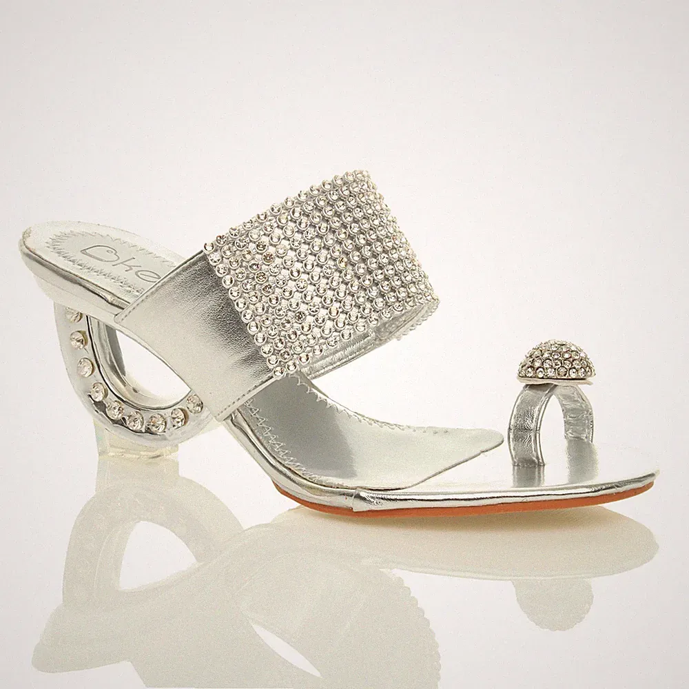 DAMEN PARTY ABEND STRASS PANTOLETTEN FLIP FLOPS ZEHENRING SANDALEN GRÖSSE 3 36