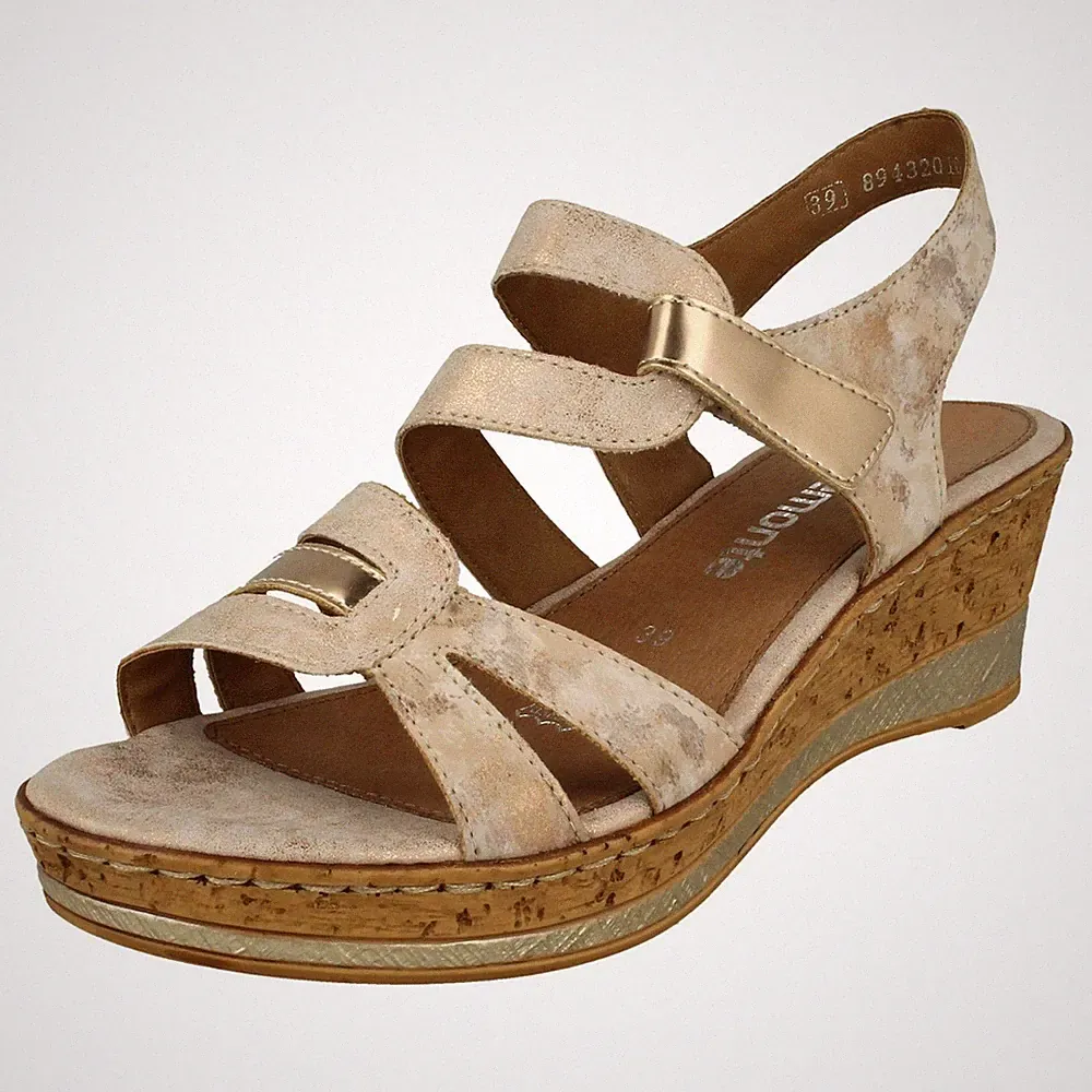 Damen Remonte Keilabsatz Sandalen * D4751 *
