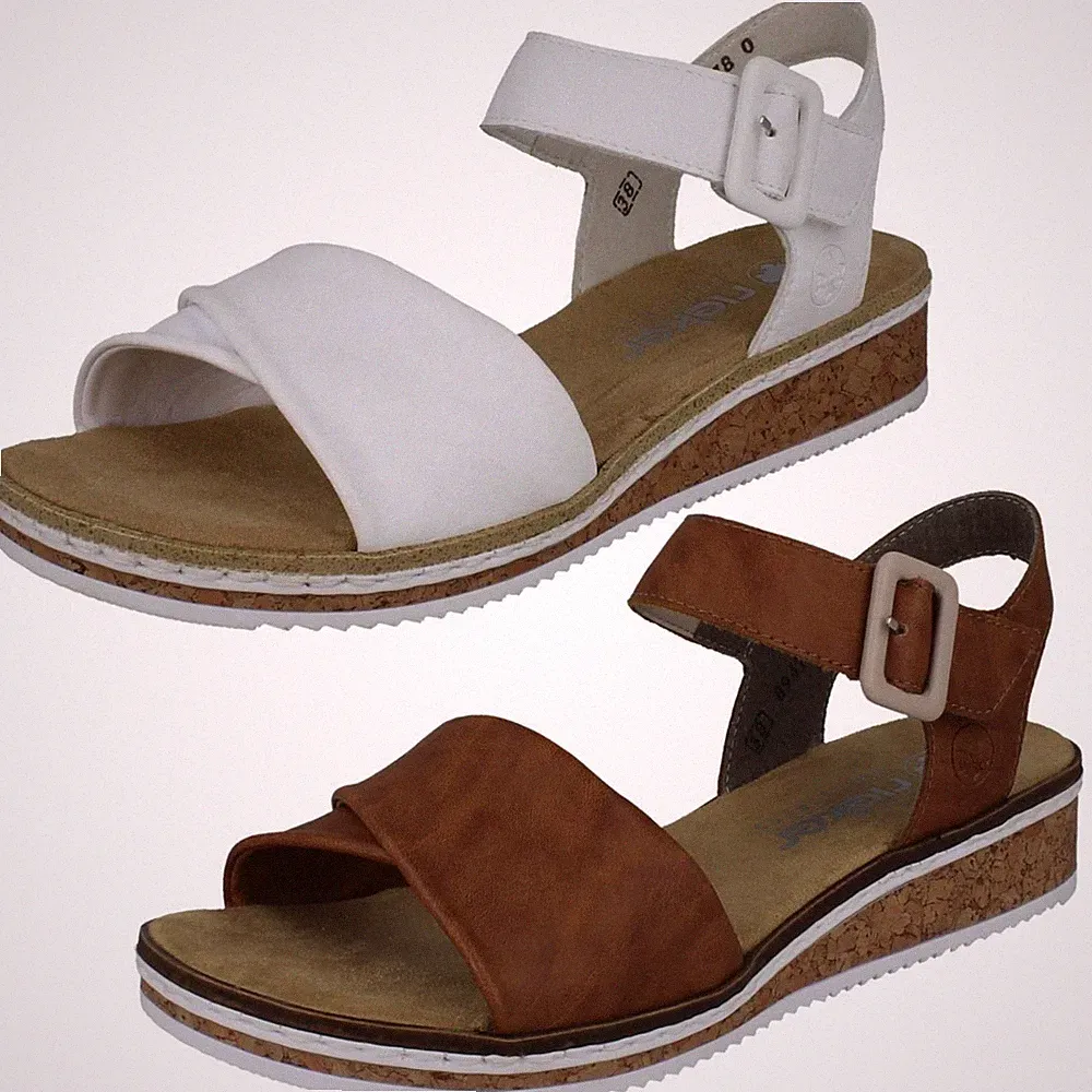 keilabsatz sandalen riemen