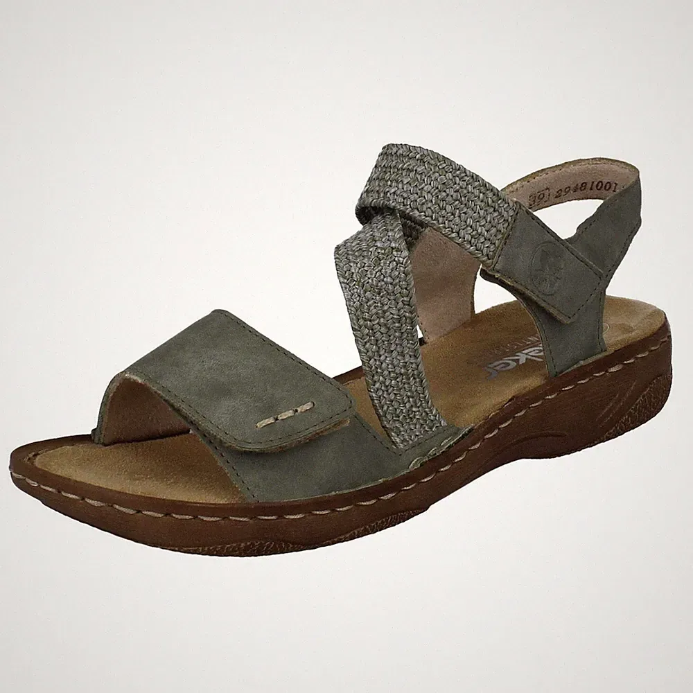 Damen Rieker 'V2862' Synthetische Klettverschluss Freizeit Sandalen