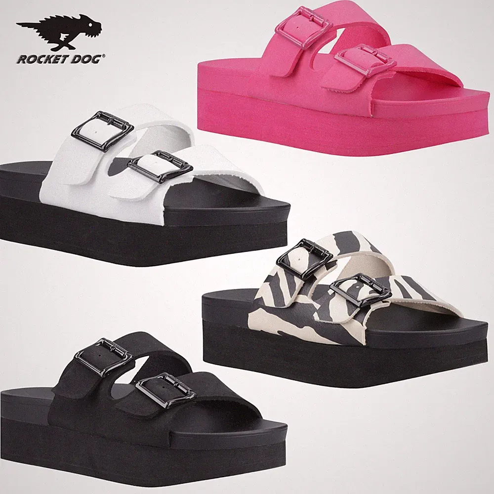 Damen Rocket Dog Esti Plus Sandale Plateau Sommer Urlaub Pantoletten Slipper Sandalen